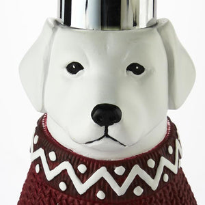 Dog Themed Christmas Decor, Christmas Dog Soap Dispenser