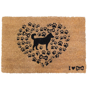 Dog Heart Doormat