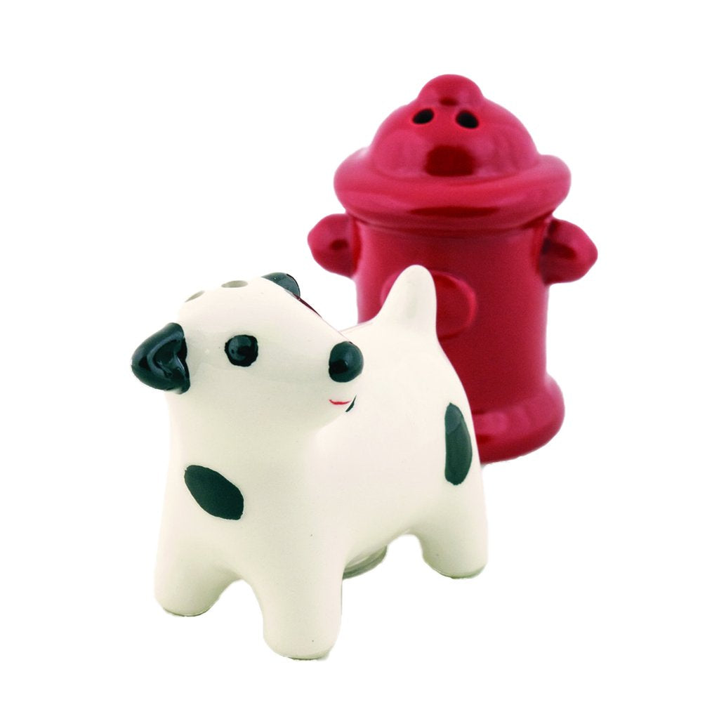 Dog Themed Kitchen Accessories, Fire Hydrant And Dog Salt And Pepper Shaker
