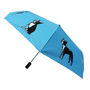 Dog Umbrella Featuring A Frenchie Print