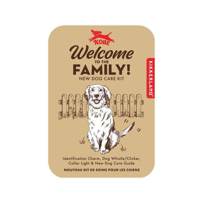 Welcome Home Puppy Kit Featuring An Identification Charm Dog Whistle Clicker Collar Light And New Dog Care Guide
