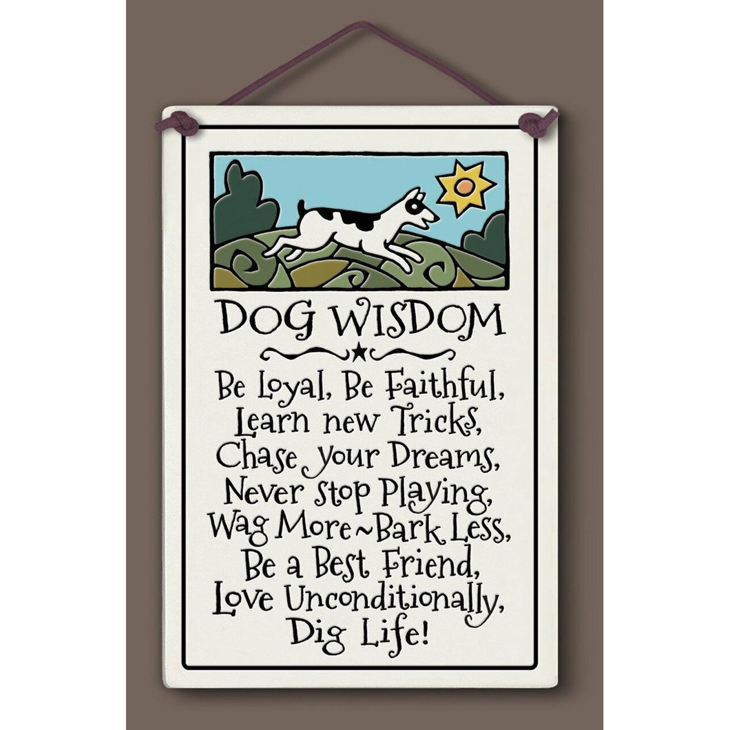 Unique gifts For Dog Lovers, Dog wisdom Wall Art
