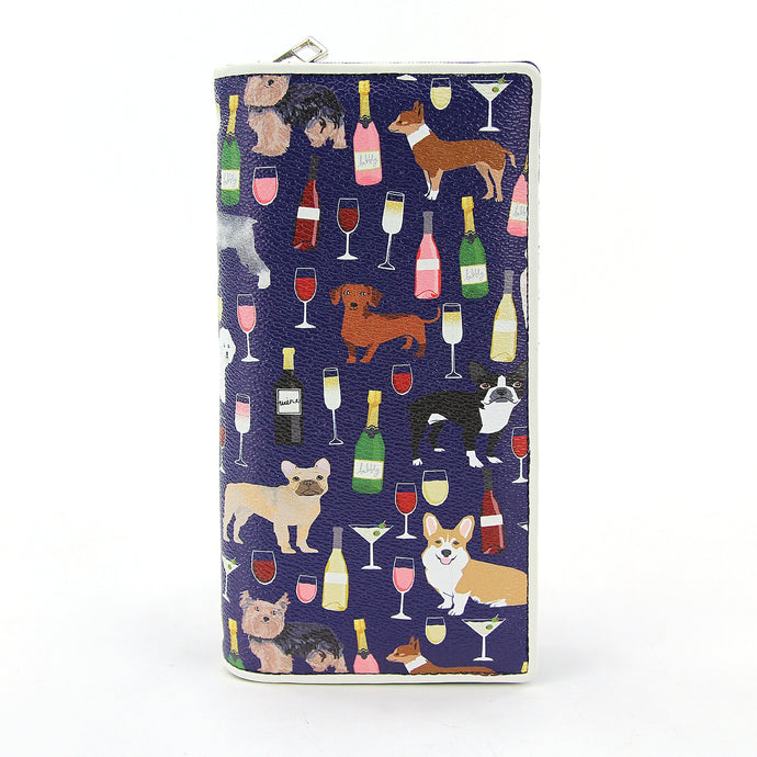 Dog Print Wallet, Dog Wallet featuring A Variety Of Dog Breeds