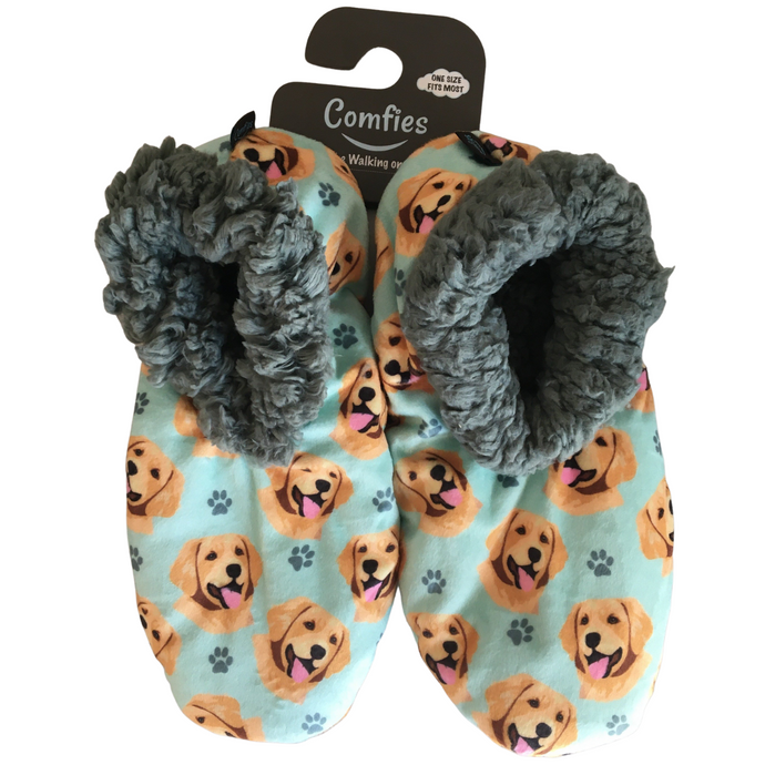 Dog Themed Gifts For Dog Lovers, Golden Retriever Slippers For Dog People