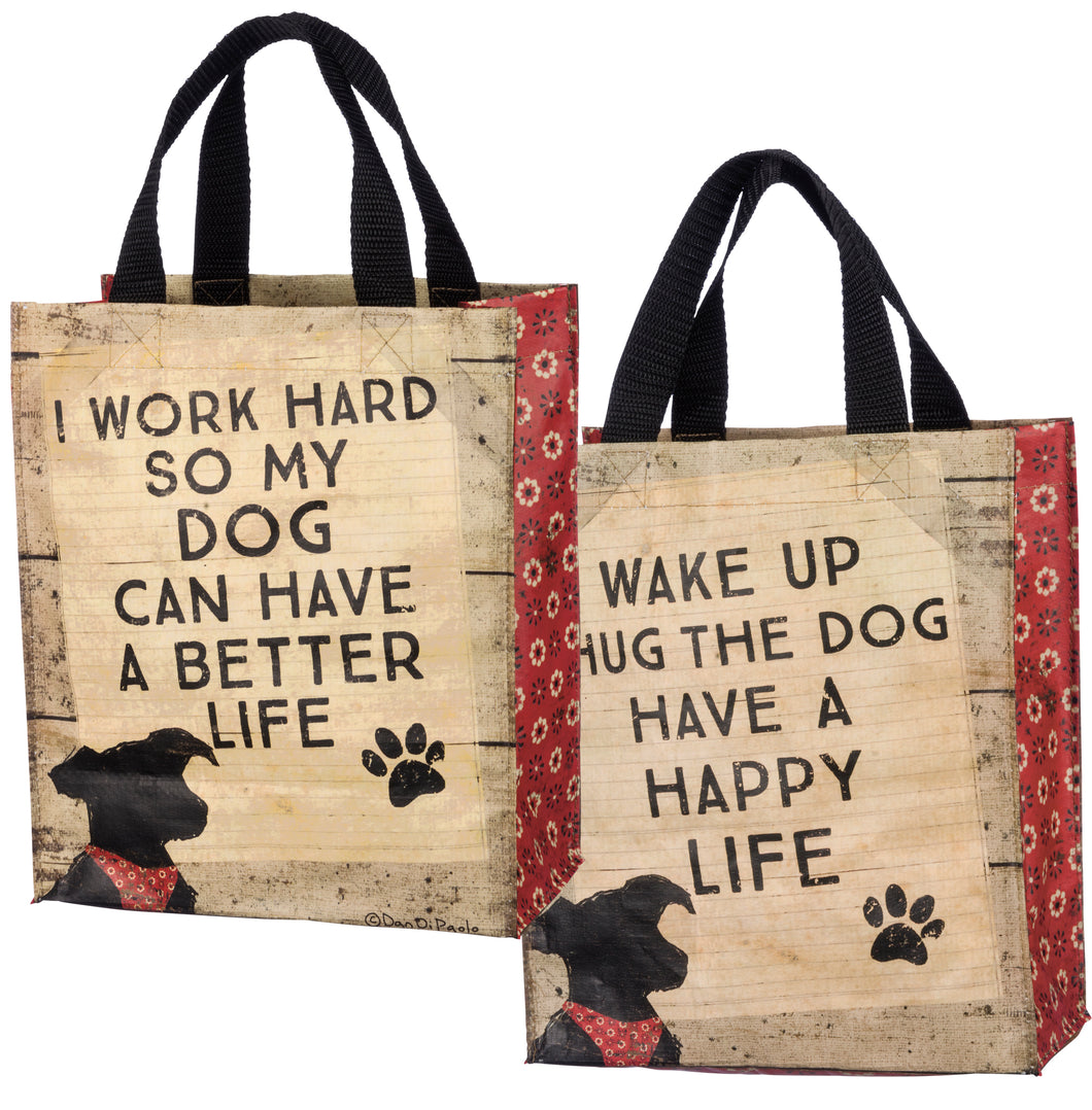 Dog Themed Tote Bags, Mini Dog Shopping Bag