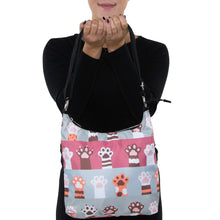 Load image into Gallery viewer, Paw Print Purse Handbag With An Adjustable Strap