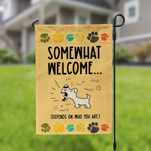 Funny Dog Garden Flag, Dog House Flag Featuring The Words 