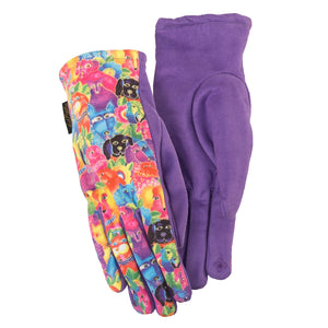 Cute Dog Themed Accessories, Colorful Dog Gloves for Women With A Dog Print Design