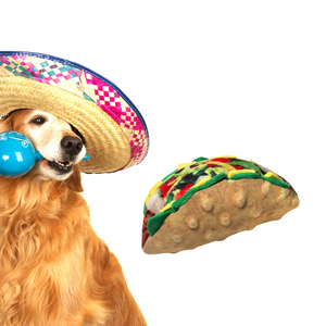 Funny Plush Dog Toys, Plush Dog Taco Toy