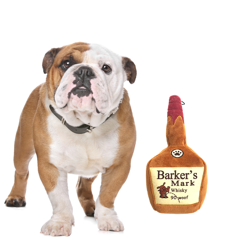 Hilarious Dog Toys, Whiskey Dog Toy, Makers Mark Dog Toy